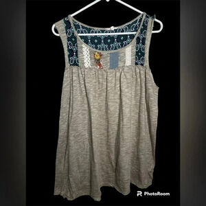 Mystree Medium Women’s patchwork tank